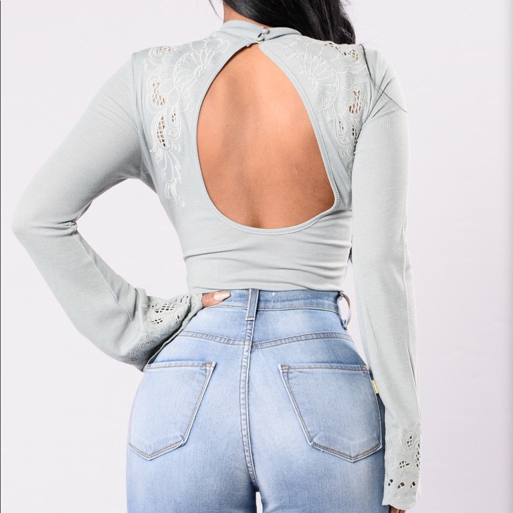 dusty sage bodysuit